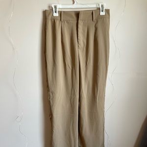 Tan Straight Leg Pants